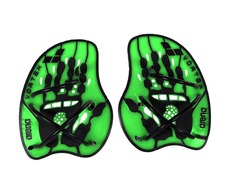 arena Vortex Evolution Hand Paddles - Unisex - Gr. L - grün