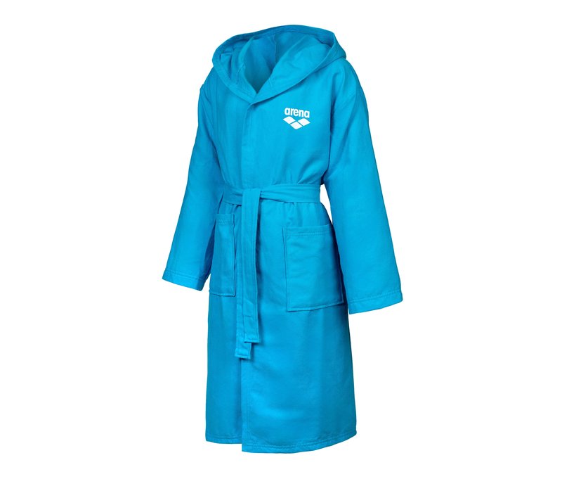 arena Kinder-Mikrofaser-Bademantel Zeal - Unisex - Gr. 152 - blau