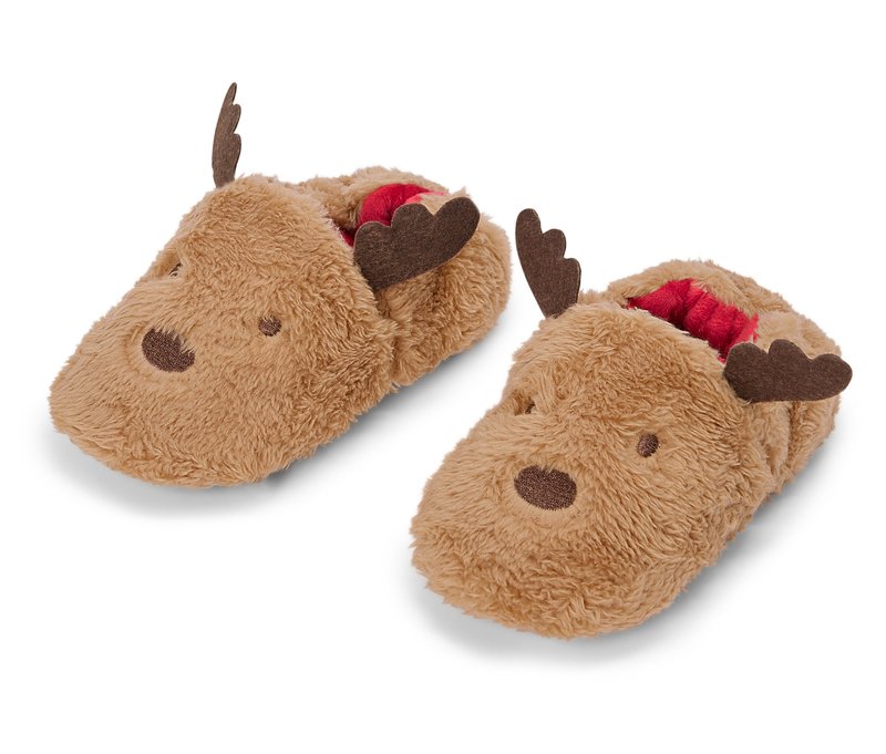 Tchibo - Kinder-Hausschuh »Elch« - Unisex - Gr. 22-23 - beige