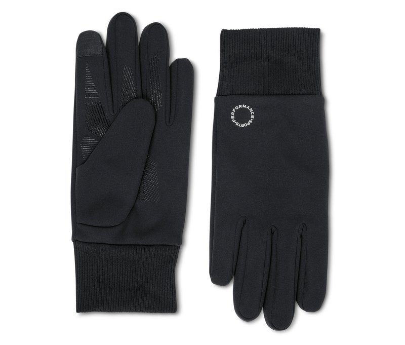 Tchibo - Windprotection-Handschuhe - Unisex - Gr. 7,5 - schwarz