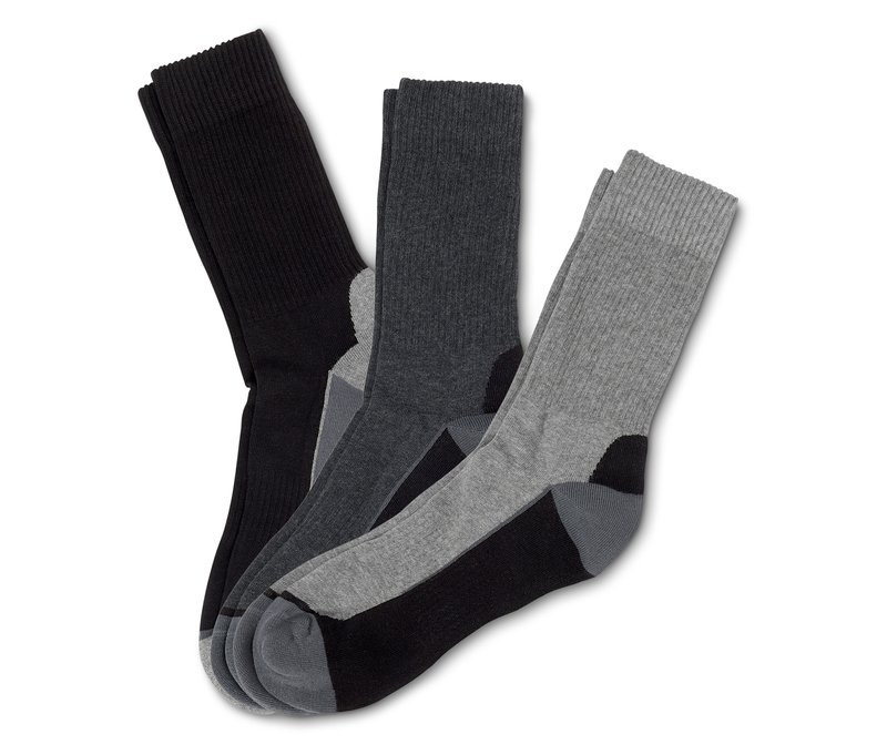 Tchibo - 3 Paar Outdoor-Socken - Unisex - Gr. 35-38 - anthrazit
