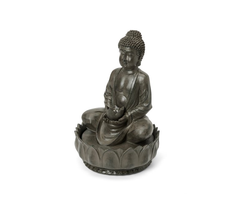 Tchibo - Buddha-Gartenbrunnen - grau