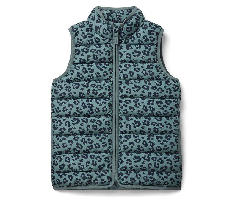 Tchibo - Kinder-Steppweste - Unisex - Gr. 170/176 - dunkelblau/print