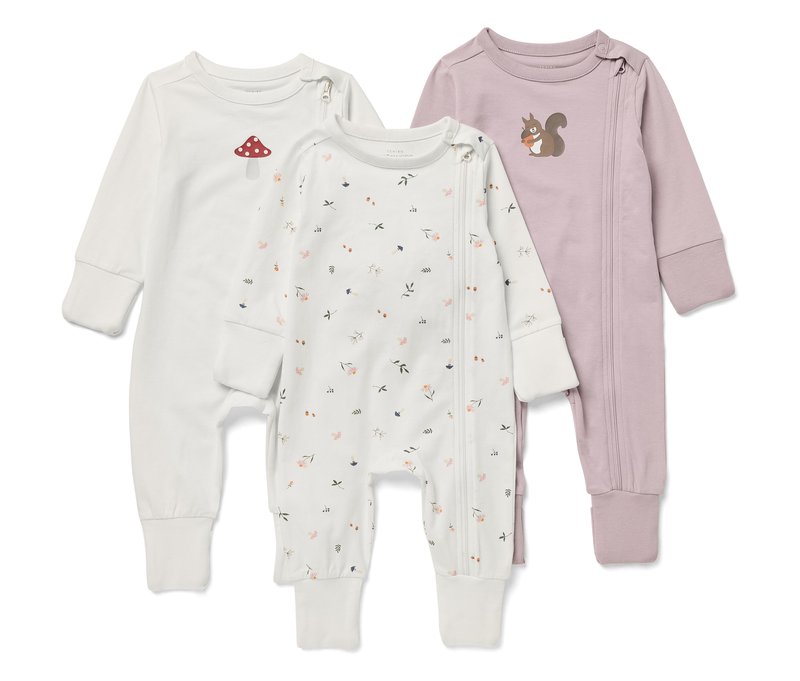Tchibo - Baby-Pyjama - Baby - Gr. 86/92 - creme/print