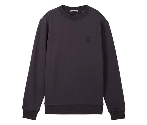 Tom Tailor Sweatshirt mit Logo-Badge - Jungen - Gr. 140 - grau