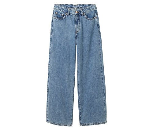 Tom Tailor Wide Leg Jeans - Mädchen - Gr. 128 - dunkelblau