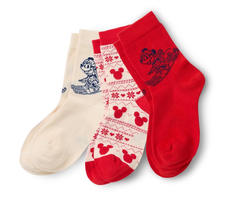 Tchibo - 3 Paar Socken »Mickey and Friends« - Mädchen - Gr. 35-38 - dunkelblau