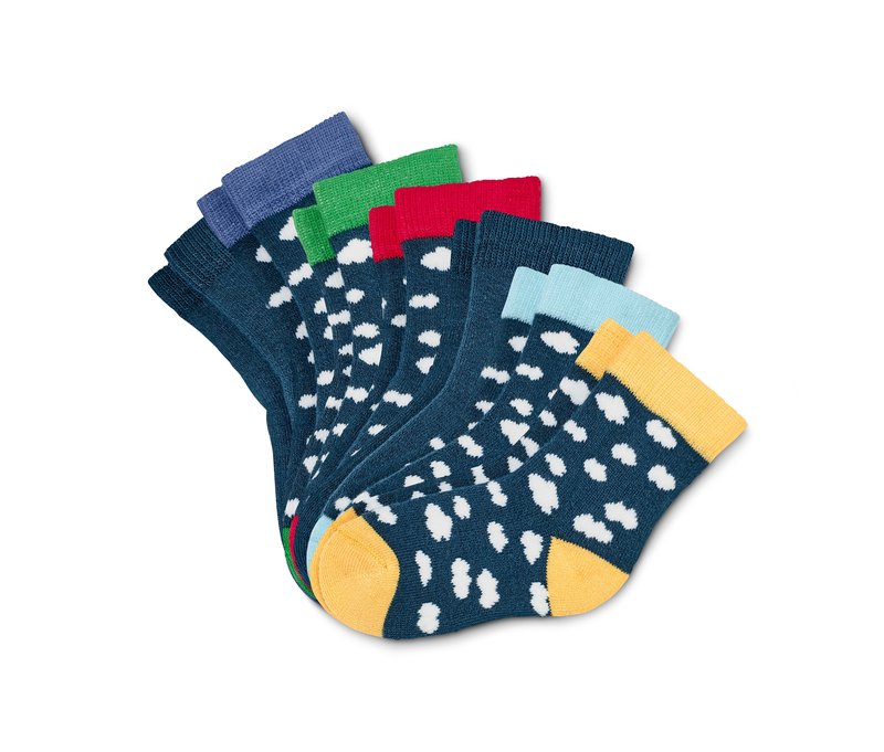 Tchibo - 7 Paar Babysocken aus Bio-Baumwolle - Baby - Gr. 13-15 - dunkelblau/jacquard