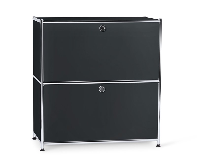 Tchibo - Sideboard Metall »Cn3« - 77x40x83cm - schwarz - Stahl / Aluminium / Kunststoff