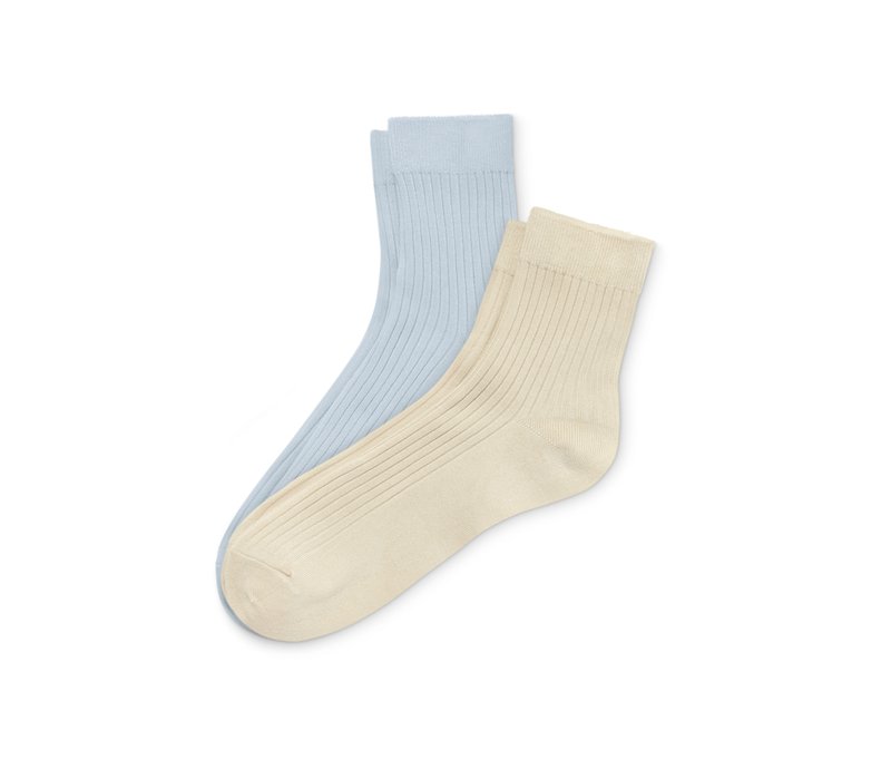 Tchibo - 2 Paar Bambus-Socken - Damen - Gr. 35-38 - hellblau