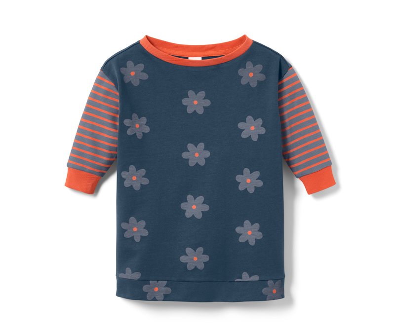 Tchibo - Kleinkinder-Longsweater - Kinder - Gr. 134/140 - dunkelgrau/print