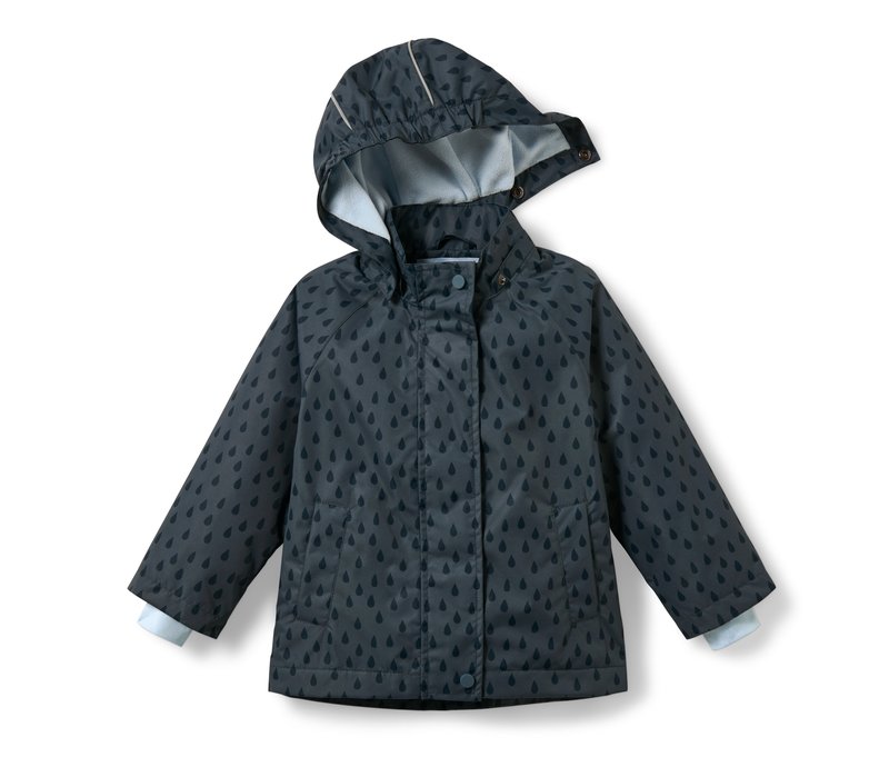 Tchibo - Kleinkind-Thermo-Regenjacke - Baby - Gr. 86/92 - dunkelblau/print