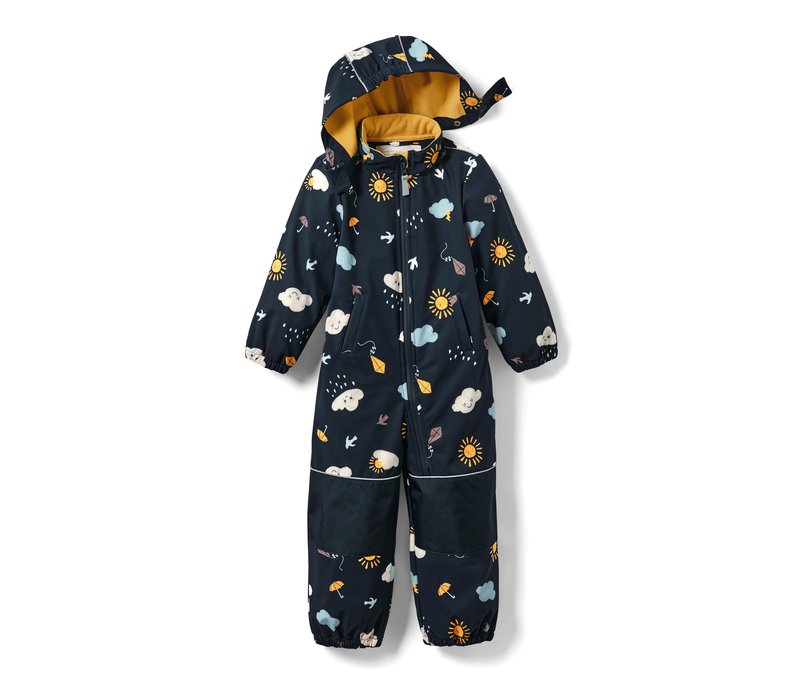 Tchibo - Kleinkind-Softshell-Einteiler - Baby - Gr. 86/92 - dunkelblau