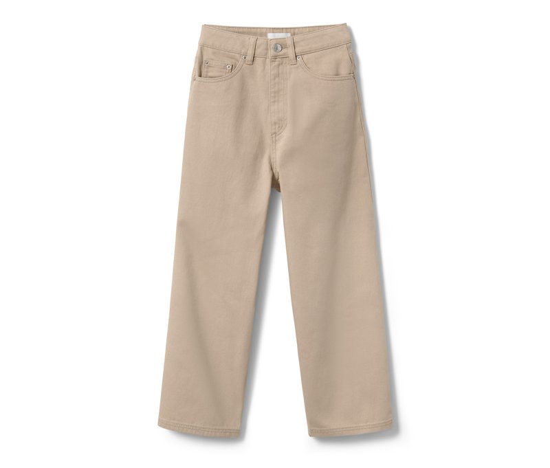 Tchibo - Kinder-Wide-Leg-Jeans – Fit »Lena« - Mädchen - Gr. 170 - beige