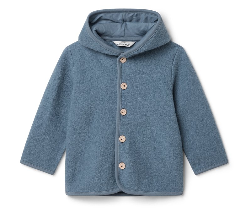 Tchibo - Kinder-Walkjacke mit Merinowolle - Kinder - Gr. 110/116 - blau