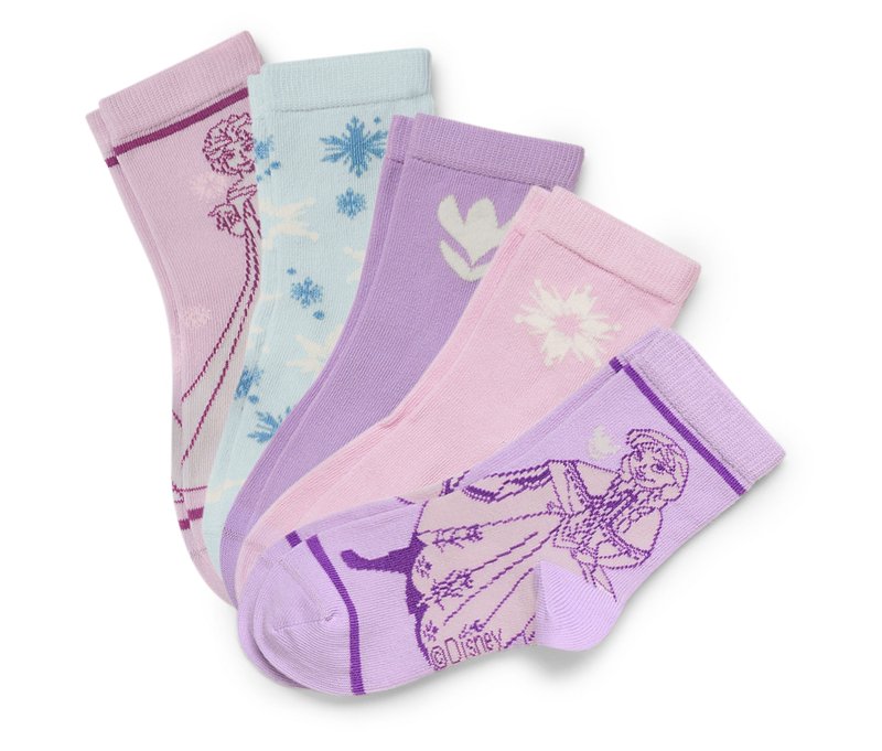 Tchibo - 5 Paar Kinder-Socken »Eiskönigin« - Baby - Gr. 23-26 - hellblau/jacquard