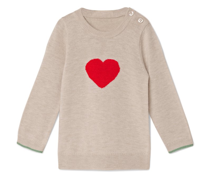 Tchibo - Kinder-Strickpullover mit RWS-zertifizierter Wolle - Baby - Gr. 86/92 - beige