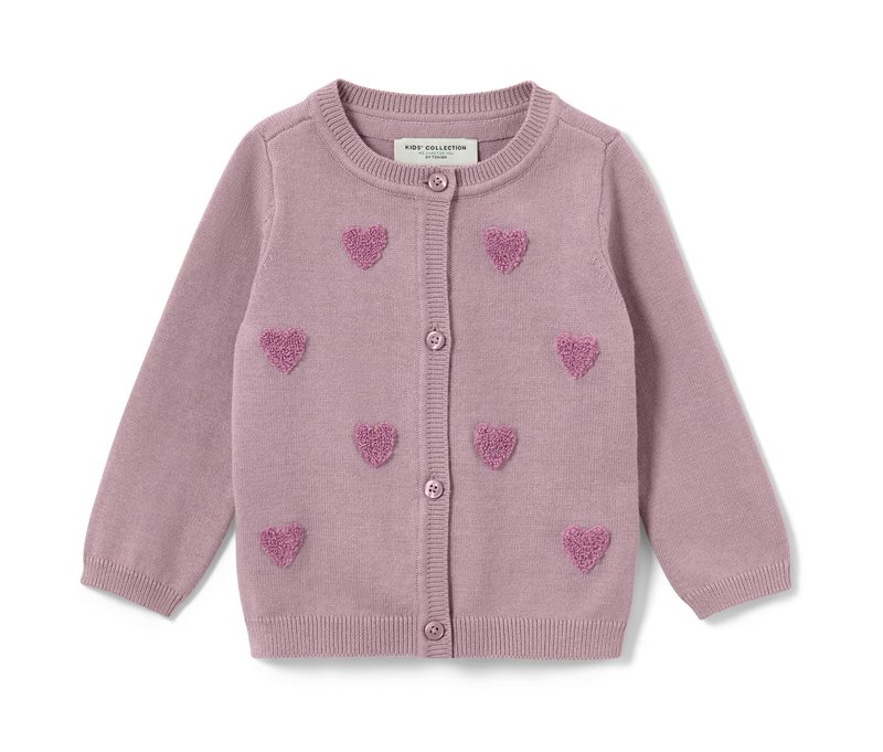 Tchibo - Kinder-Strickjacke - Baby - Gr. 50/56 - violett