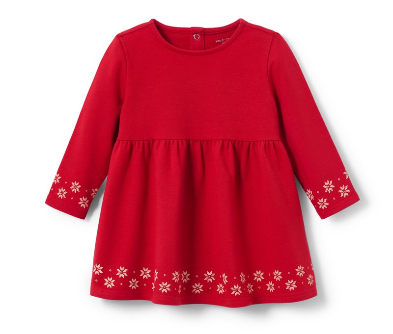 Tchibo - Kinder-Sweatkleid - Baby - Gr. 86/92 - rot