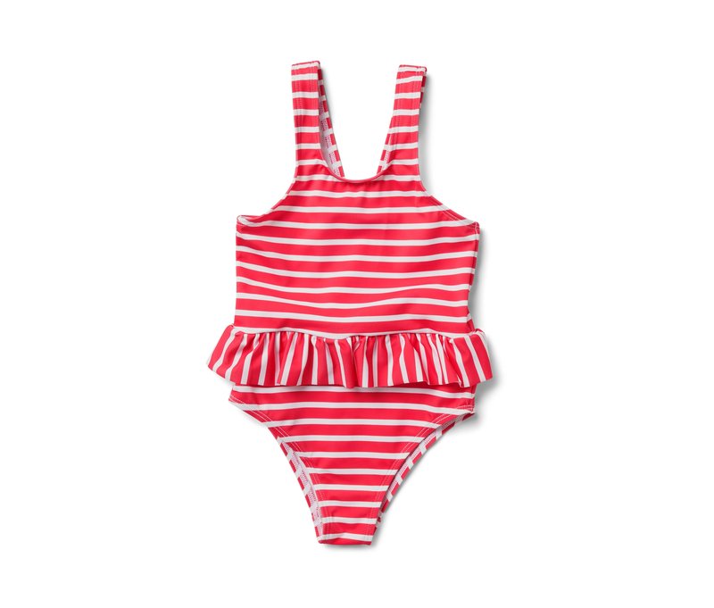 Tchibo - Kinder-Badeanzug - Baby - Gr. 86/92 - weiß/gestreift