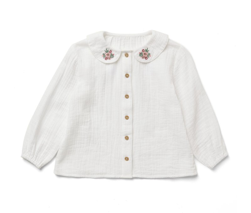 Tchibo - Kinder-Musselin-Bluse - Baby - Gr. 86/92 - weiß