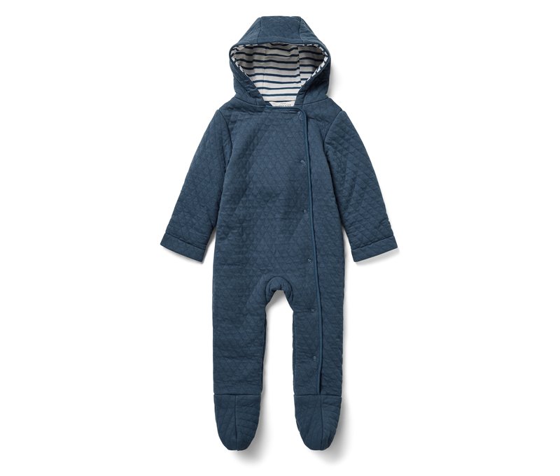 Tchibo - Gesteppter Baby-Jersey-Overall - Baby - Gr. 50/56 - dunkelblau