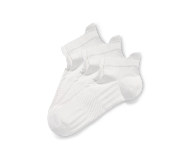 Tchibo - 3 Paar Profi-Laufsocken - Unisex - Gr. 39-42 - weiß