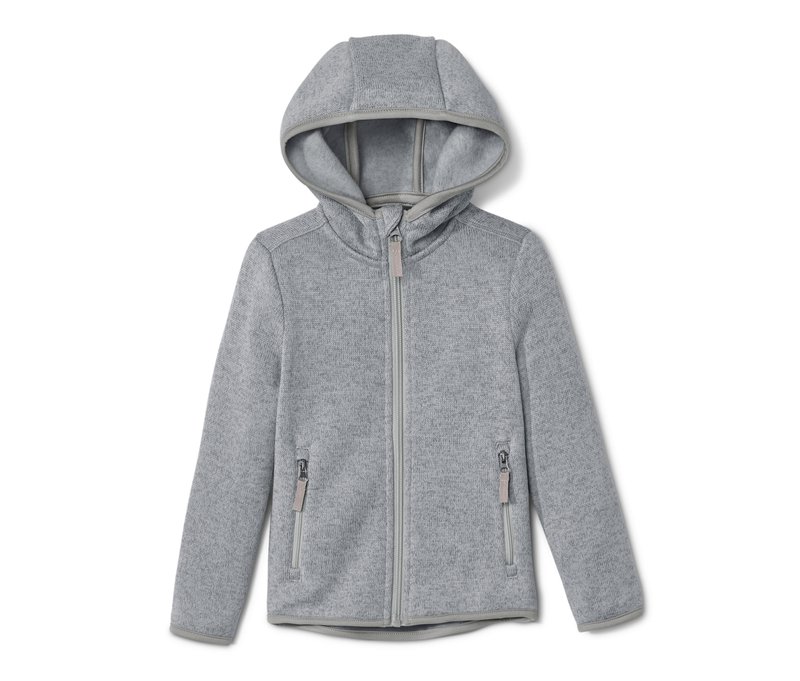 Tchibo - Kinder-Strickfleecejacke - Kinder - Gr. 122/128 - grau