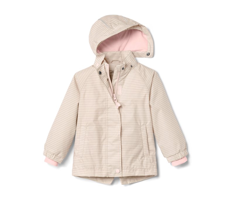 Tchibo - Kleinkinder-Regenjacke - Kinder - Gr. 98/104 - braun/gestreift