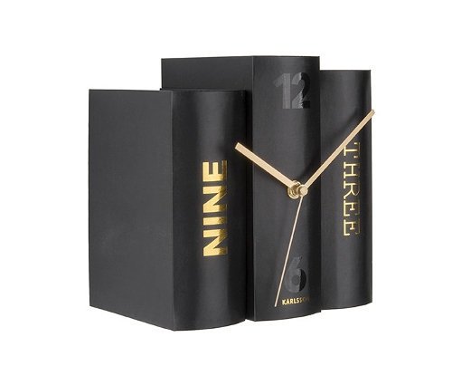 Tchibo - Tischuhr »Buch« - schwarz