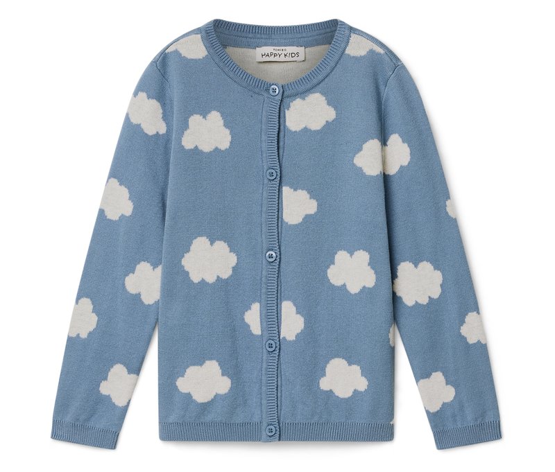 Tchibo - Kinder-Strickjacke - Mädchen - Gr. 110/116 - blau