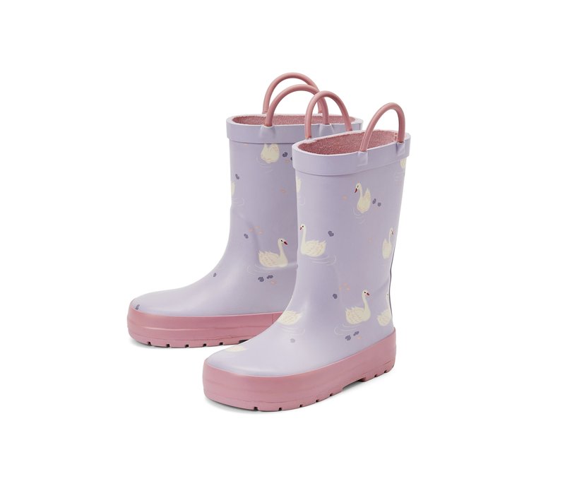 Tchibo - Kinder-Regenstiefel - Gr. 30-31 - rosa/print