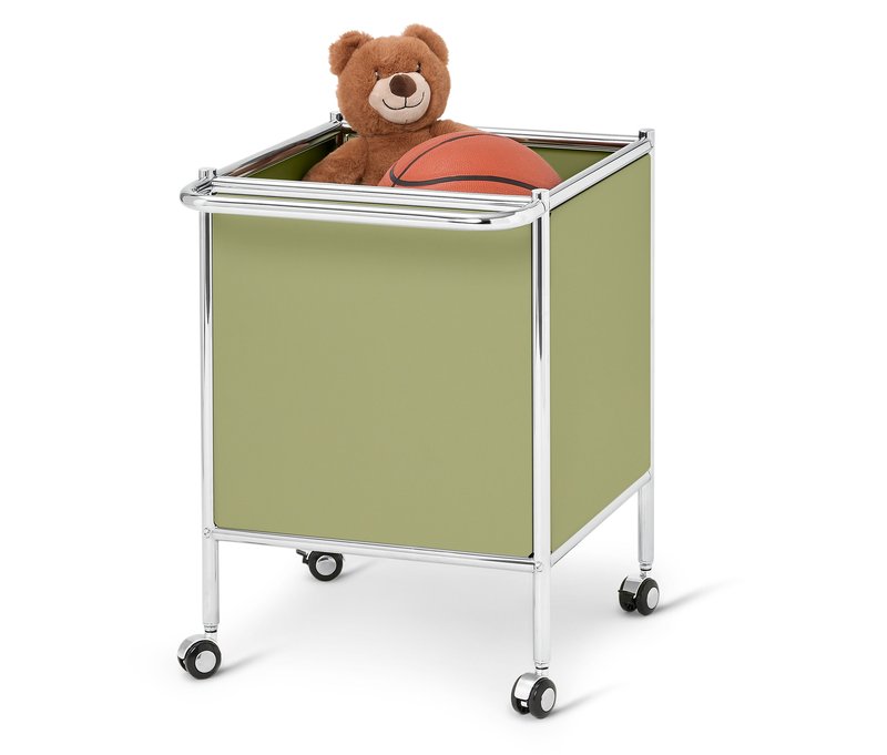 Tchibo - Beistellwagen Metall »Cn3 Kids« mit Rollen - 49x40x55,5cm - chrom - Stahl / Kunststoff / Kunststoff