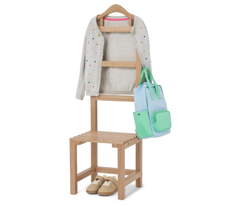 Tchibo - Stummer Diener für Kinder - 36x30x100,5cm - naturfarben - Holz