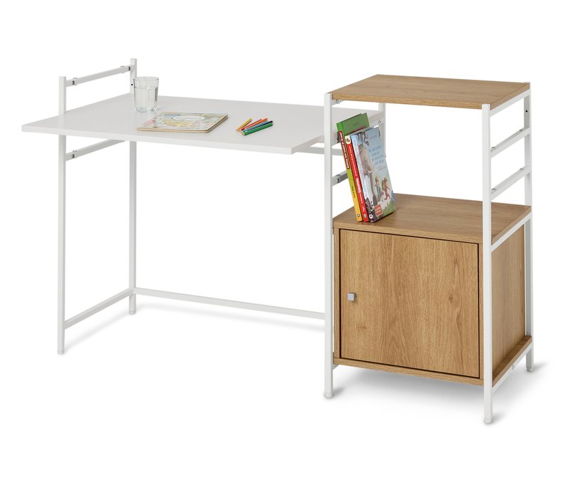 Tchibo - Kinderschreibtisch »Grade« - 121x60x75cm - silber - Holz / Stahl