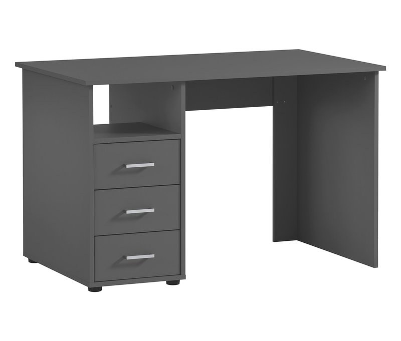 Schildmeyer Schreibtisch »Niels« - 116x70x74cm - silber - Holz / Metall / Kunststoff