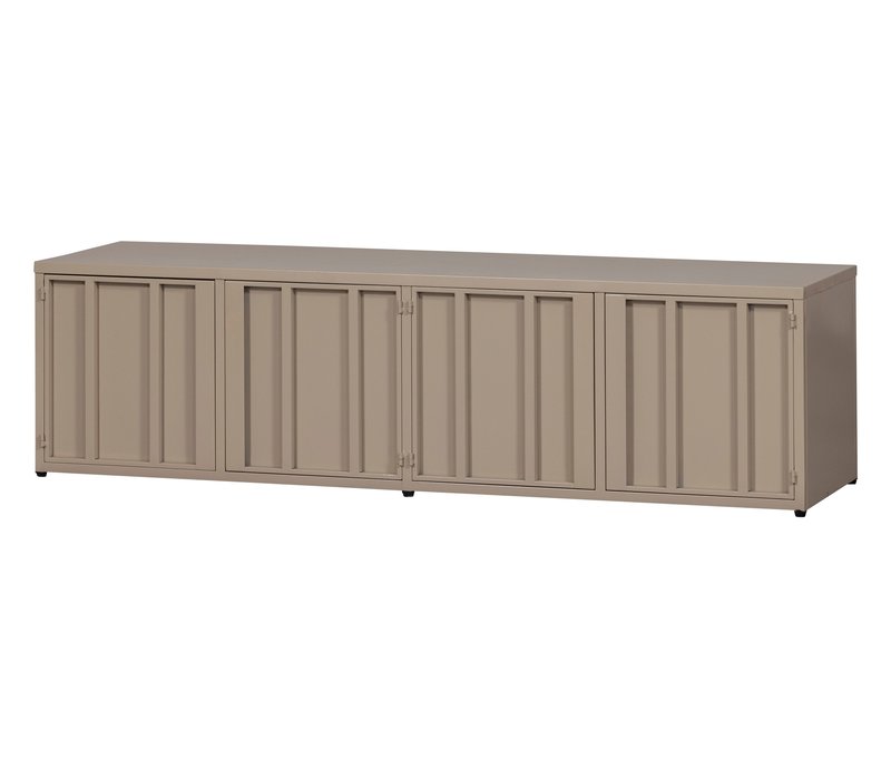 Tchibo - Woood Metall-TV-Schrank »Level« - 160x44x44cm - braun - Stahl