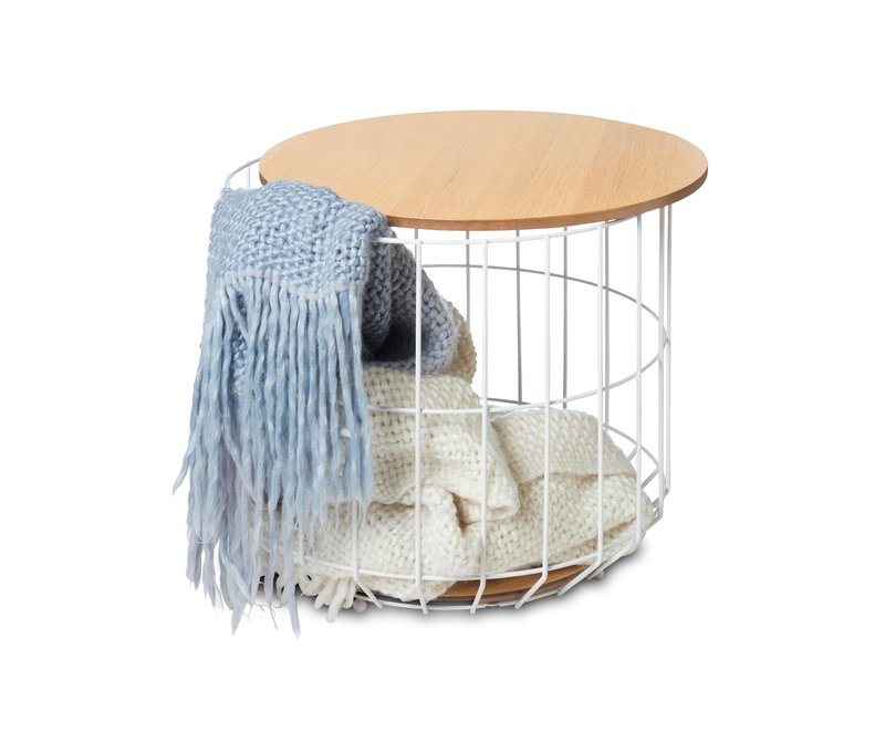 Tchibo - Salontisch mit abnehmbarer Tischplatte - weiß