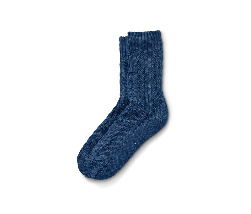 Tchibo - Hausschuhsocken - Unisex - Gr. 41-43 - blau