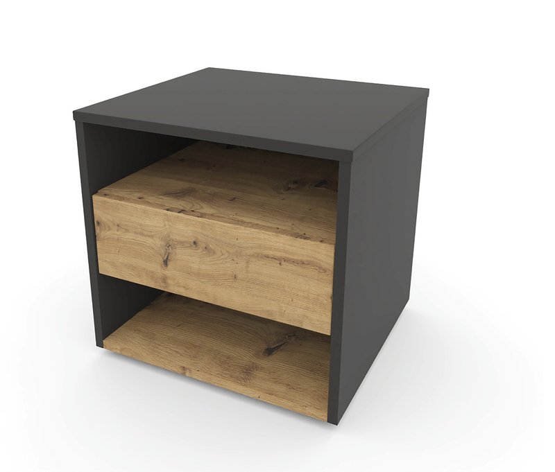 Roba Nachttisch »Marvin« - 45x41x44cm - braun - Holz / Acryl