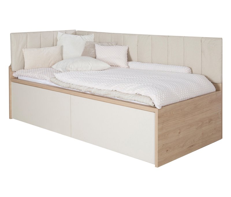 Roba Jugendbett »Louisa« - 102,5x208,3x87,5cm - weiß - Holz / Acryl / Polyester