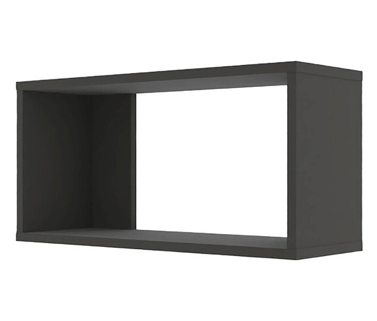 Roba Wandregal »Marvin« - 60x20x29cm - grau - Holz / Acryl