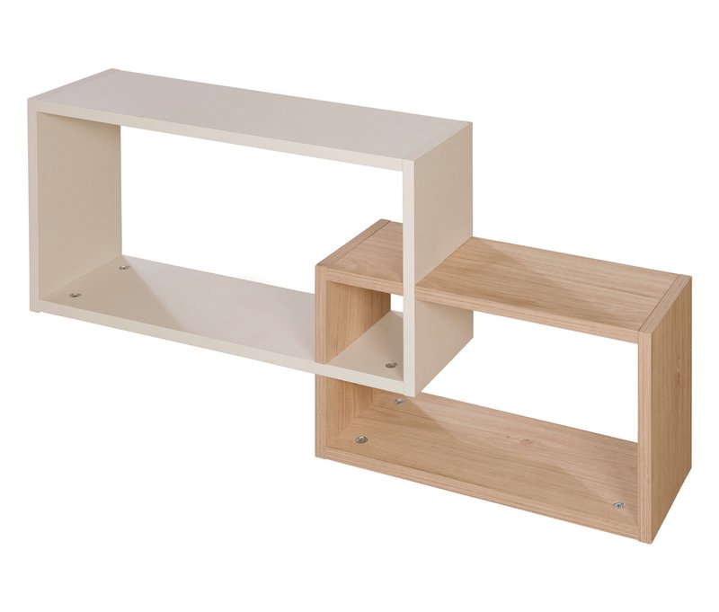 Roba Wandregal »Louisa« - 91x18x41,5cm - weiß - Holz / Acryl