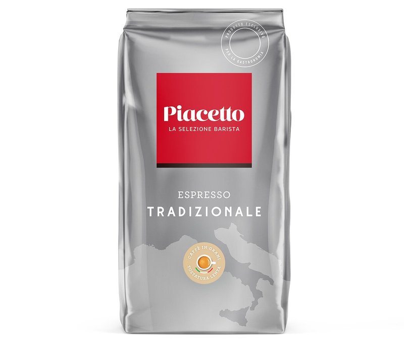 Piacetto Tradizionale Espresso - 1 kg Ganze Bohne - Intensität: 6/6