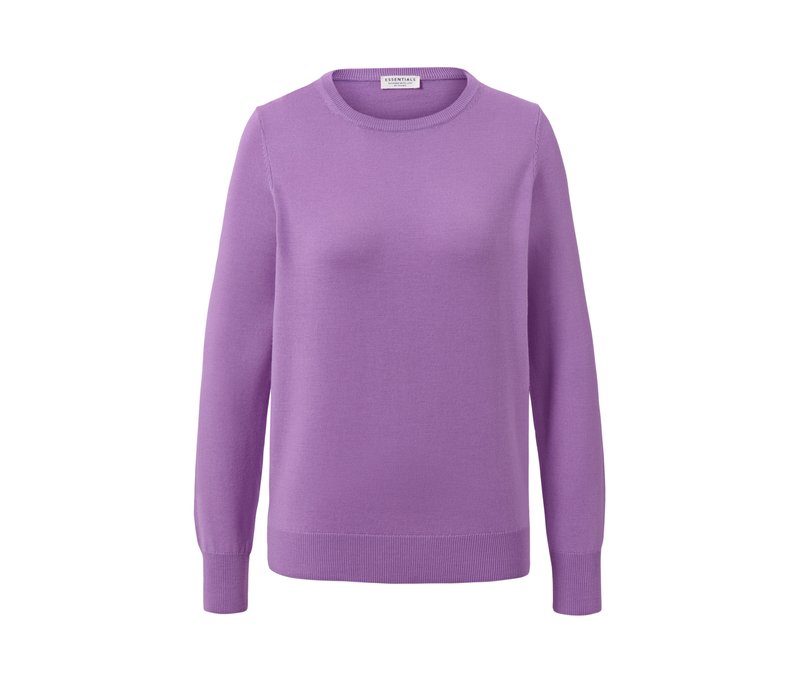 Tchibo - Merino-Feinstrickpullover - Damen - Gr. S - lila