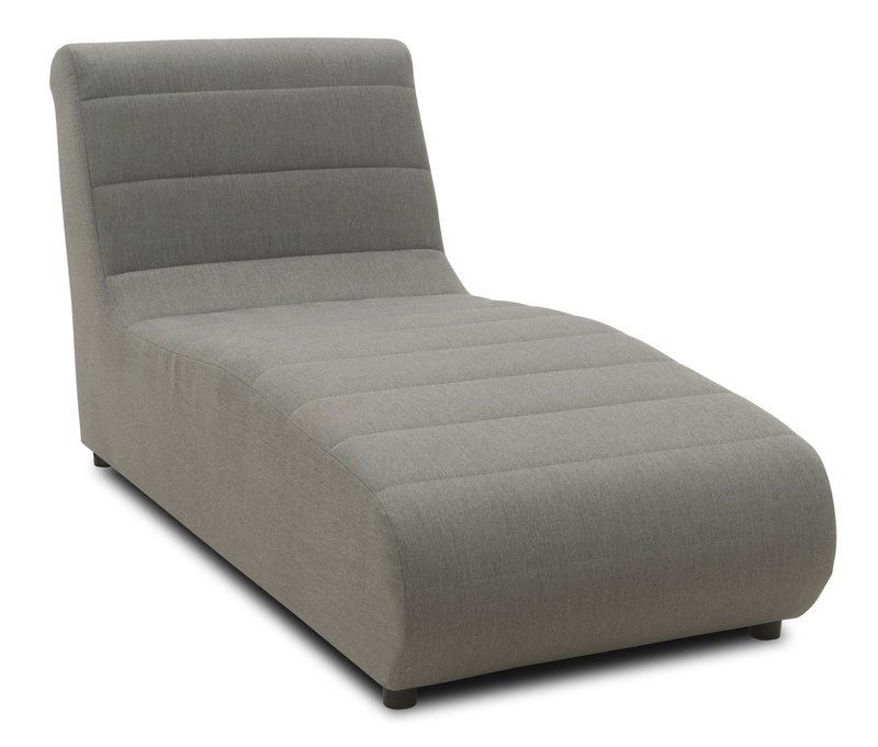 Domo Recamiere »Esbjerg« - 73x169x85cm - anthrazit - Acryl / Kunststoff / Glas