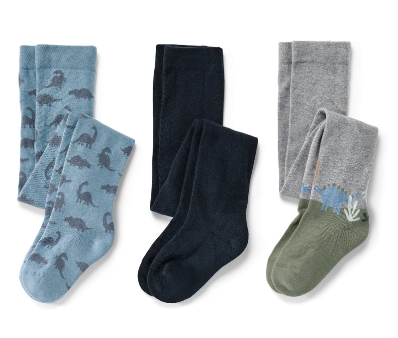 Tchibo - 3 Paar Kinder-Strumpfhosen - Kinder - Gr. 110/116 - dunkelblau