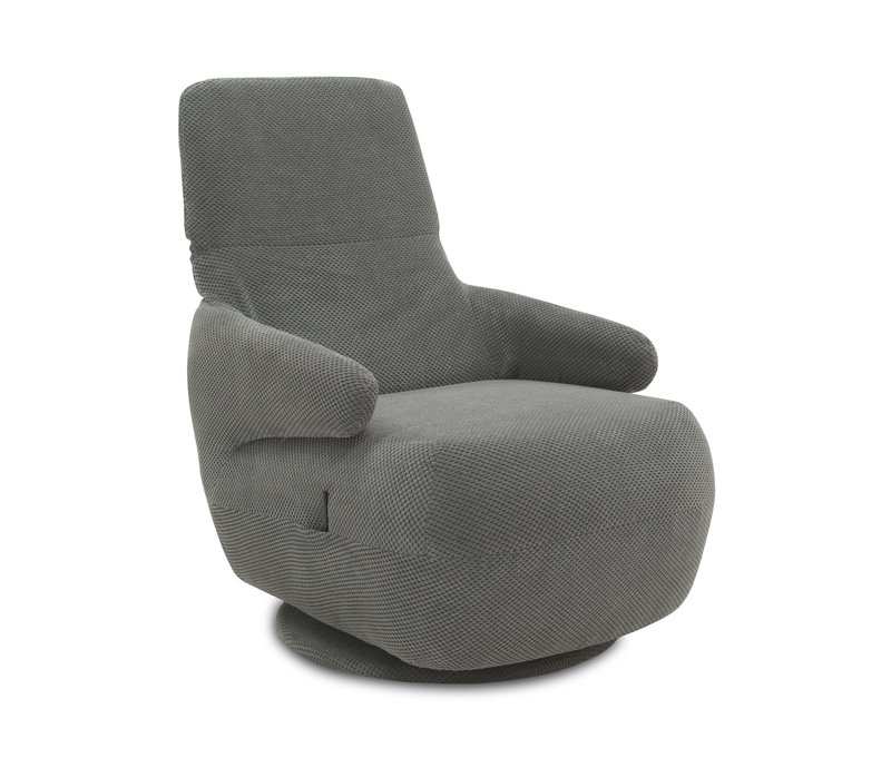 Domo Sessel »Stockholm« - 68x100x95cm - schwarz - Polyester / Holz / Vlies