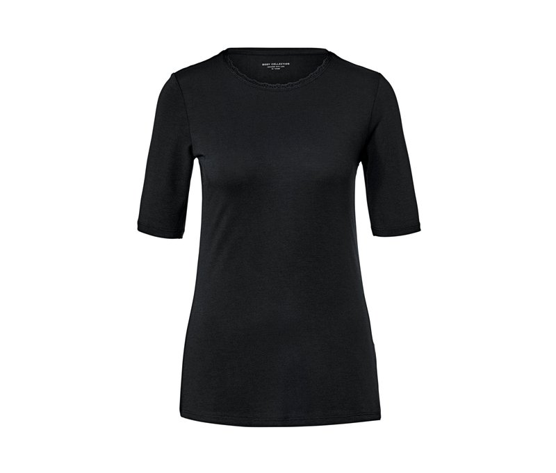 Tchibo - Thermo-Kurzarm-Unterhemd - Damen - Gr. M - schwarz