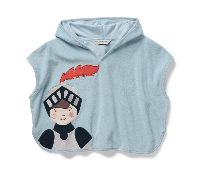 Tchibo - Frottierponcho - Kinder - Gr. 98/104 - hellblau
